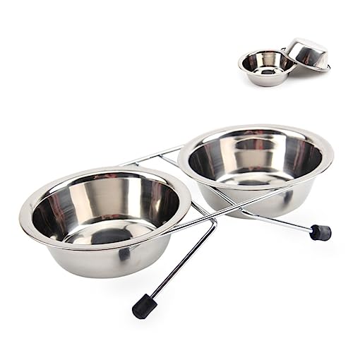 Kisangel Hundefutter und Wassernäpfe Stainless Steel inoxlm Wassernapf für Haustiere Kleiner hundewassernapf Futter- und Wassernäpfe für Haustiere Haustierzubehör Hundenapf von Kisangel