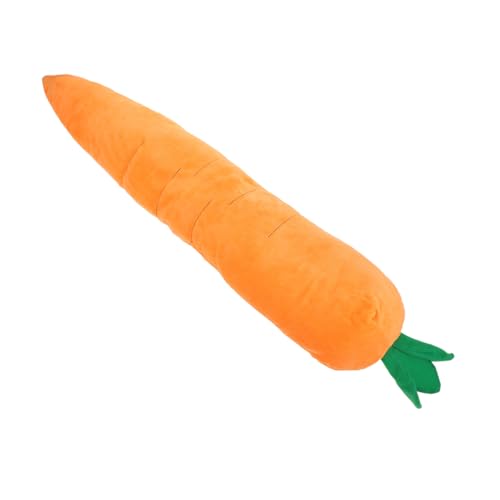 Kisangel Hundespielzeug Karotte Squeaky Plüsch für Kleine Rassen Interaktives Quietschspielzeug mit Knisterpapier Sanftes Beißspielzeug für Aggressive Hunde Orange von Kisangel