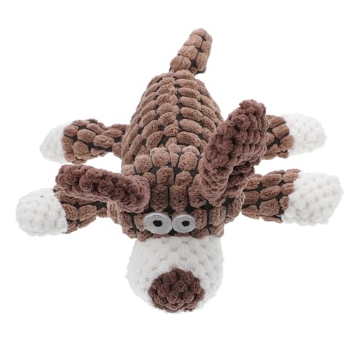 Kisangel Hundespielzeug Robustes Kauspielzeug mit Quietschfunktion für Welpen und Kleine Hunde Interaktives Plüschspielzeug in Eselform Langlebiges Pet Plaything für Zahnpflege und von Kisangel