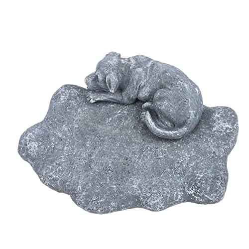 Kisangel Hundestatuen im Freien hundegrabstein Dog Statue Tiergedenkstein mit Gravur von Haustierverlusten Leckereien für Welpen Ziege Hundegedenkgartensteine Hundedenkmal Harz von Kisangel