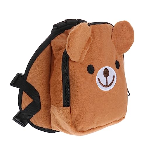 Kisangel Haustier-Rucksack Für Hunde Umhängetasche Tiere Tragetasche Hundetragetasche Hundegeschirr Multifunktions Tasche Für Welpen Outdoor Reisen Braun von Kisangel