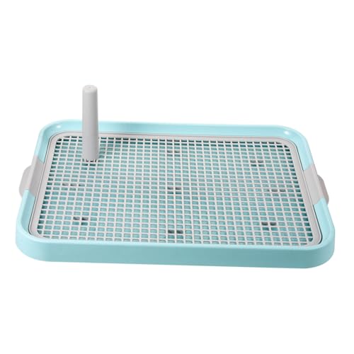 Kisangel Hundetoilette Klein Tragbar Mesh Hundeklo mit Urinauffangrand rutschfest für Welpen und Kleine Hunde Indoor Haustiertraining Toilettenschale mit Erhöhtem aus Langlebigem Material von Kisangel