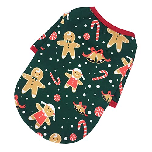 Kisangel Hundeweihnachtskleidung Weihnachtspullover Weihnachtshund trägt Hündchen-Pyjamas für kleine Hunde Kinderpyjamas Nachthemd Haustierkleidung Hund lustige Kleidung von Kisangel
