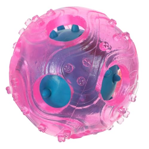 Kisangel Interaktiver Hundespielzeug Snackball aus Strapazierfähigem TPR Leckerli Futterball Deckel Fördert Aktives und Gesunde Belohnung für Kleine bis Große Hunde Farbe Zufällige Farbe von Kisangel