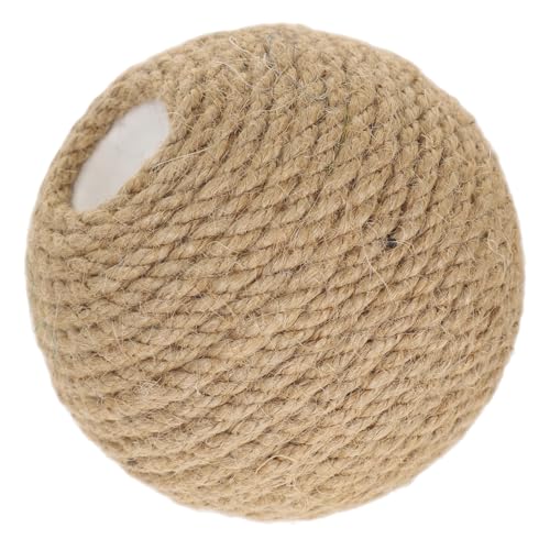 Kisangel Interaktiver Katzenspielzeugball aus Sisal mit Stabiles Kratzspielzeug für Drinnen Fördert Gesunde Krallenpflege und Spielerische Aktivität für Katzen und Kätzchen Kisangel Interaktiver Katzenspielzeugball aus Sisal mit Stabiles Kratzspielzeug für Drinnen Fördert Gesunde Krallenpflege und Spielerische Aktivität für Katzen und Kätzchen von Kisangel