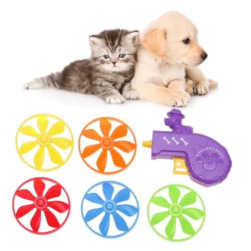 Kisangel Interaktives Hundespielzeug Set Kreatives Apportierspielzeug für Indoor Outdoor Fördert Intelligenz und Ausdauer Langlebiges Kunststoff Fluggerät für Hunde Kisangel Interaktives Hundespielzeug Set Kreatives Apportierspielzeug für Indoor Outdoor Fördert Intelligenz und Ausdauer Langlebiges Kunststoff Fluggerät für Hunde von Kisangel