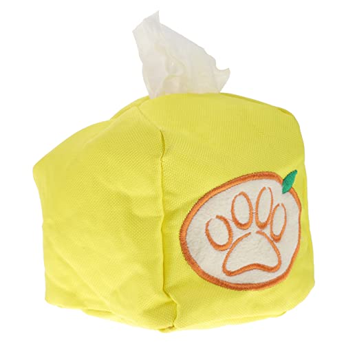 Kisangel Interaktives Hundespielzeug Snuffle Toy aus Langlebigem Material Fördert Langsames Fressen und Energieabbau für Indoor Welpen Gelb Fördert Mentale Stimulation und Training von Kisangel