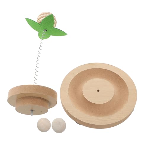 Kisangel Interaktives Katzenspielzeug Federball mit Sisal für Katzen Selbstspielender Tumbler Bewegung und Geistiger Stimulation für Kätzchen und Katzen Aller von Kisangel