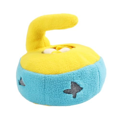 Kisangel Interaktives Verschleißfestes Hundespielzeug Snuffle Toy zur Beschäftigung und Langsamen Futteraufnahme für Welpen und Ausgewachsene Hunde mit Geräuschfunktion Fördert Gesundheit von Kisangel