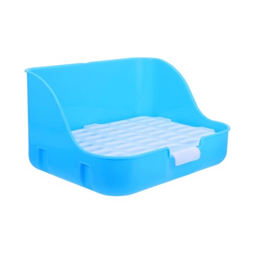 Kisangel Kaninchen Toilette aus Kunststoff Kleintier Toilette für Kaninchen Meerschweinchen Hamster Training mit Niedriger Eingangsöffnung für Haustiere Platzsparend und Leicht Zugänglich von Kisangel