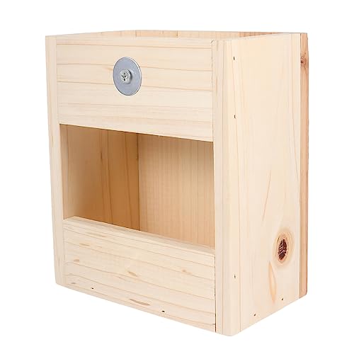 Kisangel Futtertrog Aus Holz Für Meerschweinchen Futterkrippe Futterständer Für Kleintiere Futternapf Mit Doppeltem Verwendungszweck Einfache Installation von Kisangel