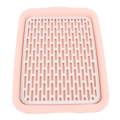 Kisangel Kaninchentoilette Kaninchen-heu-Box Töpfchen Für Kotschale Für Hamstertoilette Hilfsmittel Zum Toilettentraining Für Haustiere Eck-katzentoilette Kaninchen Rosa Pp Regal Klein von Kisangel