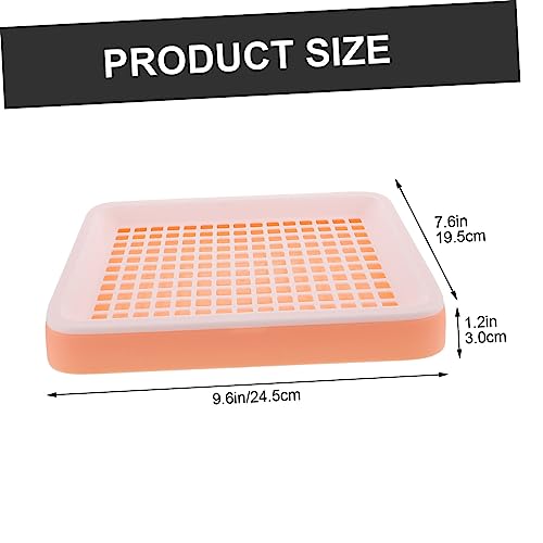 Kisangel Kaninchentoilette aus Hochwertigem Rechteckige Nagertoilette mit Abgerundeten Kanten Langlebig und Praktisch Geruchsreduzierendes Geeignet zur Toilette Training für Kaninchen von Kisangel