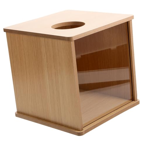 Kisangel Hamster Sandbad Box Dig Box Container Für Hamster Chinchilla Meerschweinchen Als Badebox Und Toilette Aus Holz Und Acryl Leicht Zu Reinigen von Kisangel