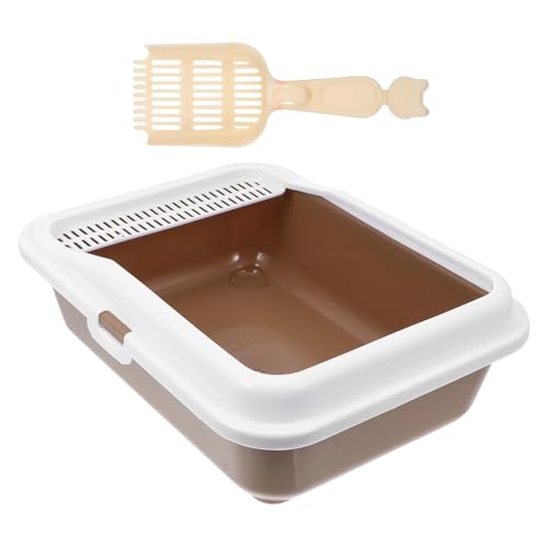 Kisangel Hochkapazitative Katzenstreu Toilette Halboffene Katzentoilette Mit Sand-Schaufel Pflegeleichte Katzentoilette Mittelgroß Für Katzenbesitzer Die Wert Komfort Legen Kisangel Hochkapazitative Katzenstreu Toilette Halboffene Katzentoilette Mit Sand-Schaufel Pflegeleichte Katzentoilette Mittelgroß Für Katzenbesitzer Die Wert Komfort Legen von Kisangel