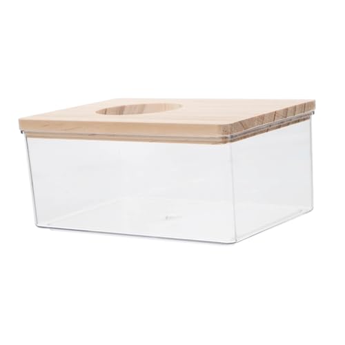 Kisangel Hamster Sandbad Fall Acryl Holz Deckel Haustier Container Meerschweinchen Chinchilla Sandbad Box Kisangel Hamster Sandbad Fall Acryl Holz Deckel Haustier Container Meerschweinchen Chinchilla Sandbad Box von Kisangel