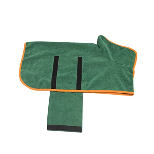 Kisangel Haustier-Bademantel Aus Polyestermaterial Für Hunde Und Katzen Kapuze Wasserabsorbierend Warm Und Schnelltrocknend Größe XL von Kisangel