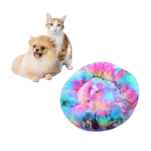 Kisangel Bett Runde Haustier Kissen Pad Plüsch Warm Pad 40cm Externe Durchmesser Kisangel Bett Runde Haustier Kissen Pad Plüsch Warm Pad 40cm Externe Durchmesser von Kisangel