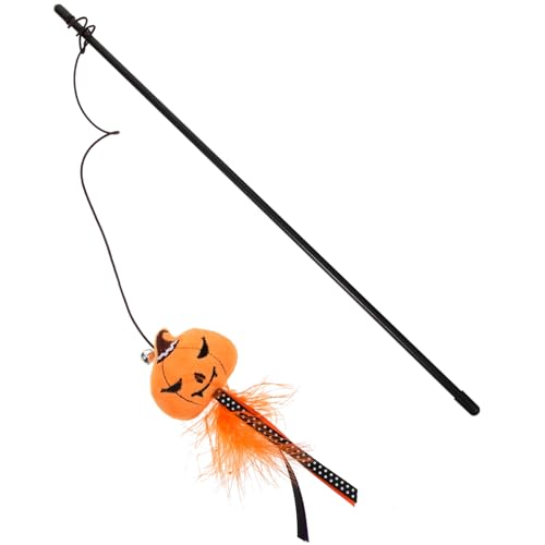 Kisangel Katzenangel Aus Robustem Material Katzen Teaser Stick Glatte Komponenten Katzenspielzeug Zum Kratzen Anregen Attraktive Farbe Lustiges Aussehen Katzenspielzeug Zum Spielen Und von Kisangel