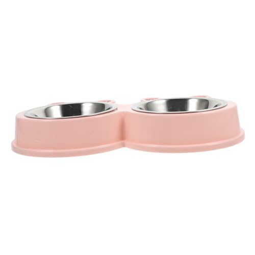 Kisangel Futternapf Für Hunde Kätzchen Futternäpfe Katzenfutter Und Wassernapf-Set Aus Edelstahl von Kisangel