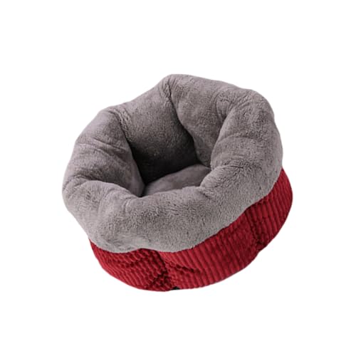 Kisangel Warmes Katzenbett Aus Fleece Ohne Boden Bettwäsche Katzennest für Hauskatzen und Hunde Rot Größe S Kisangel Warmes Katzenbett Aus Fleece Ohne Boden Bettwäsche Katzennest für Hauskatzen und Hunde Rot Größe S von Kisangel