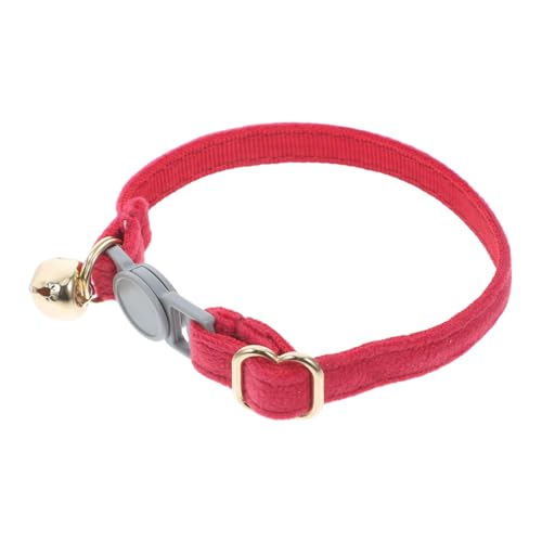 Kisangel Katzenhalsband Stoff Name einstellbar verstellbares Hundehalsband hart Kragen Identifikation sicher freigeben Glocke Schild Schnalle Platte Haustier ausbrechen Forderung Metall rot Kisangel Katzenhalsband Stoff Name einstellbar verstellbares Hundehalsband hart Kragen Identifikation sicher freigeben Glocke Schild Schnalle Platte Haustier ausbrechen Forderung Metall rot von Kisangel