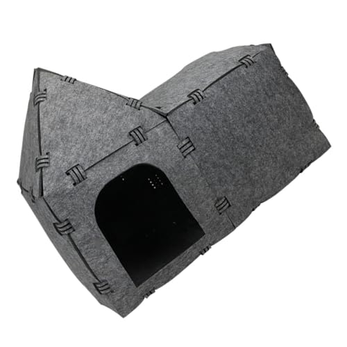 Kisangel Filz Katzennest Tunnel Kreatives Haustierspielzeug Für Indoor-Katzen Katzen-Donut-Bett-Tunnel von Kisangel