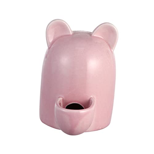 Kisangel Automatischer Futterspender Für Haustiere Mit 100 Ml Fassungsvermögen Keramik Trinknapf Für Hamster Und Kaninchen Katzenohren Design Für Kleine Tiere Selbstdispenser von Kisangel