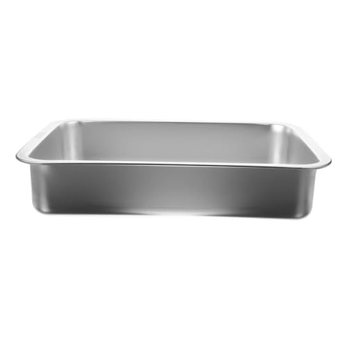 Kisangel Katzentoilette Offenes Design Große Katzenklo mit Praktischem für Katzenstreu für Katzen Kätzchen und Kleintiere von Kisangel