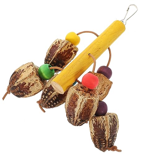 Kisangel Beißspielzeug Für Vögel Und Papageien – Kratzspielzeug Aus Holz Für Vögel Kauspielzeug Sicheres Natürliches Hängespielzeug Für Heimvögel von Kisangel