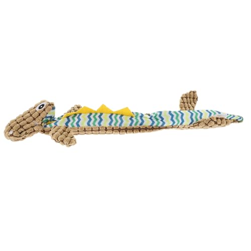 Kisangel Kauspielzeug für Welpen aus Strapazierfähigem Quietschendes Langlebiges für Interaktion und Zahnpflege für Kleine und Mittlere Hunde Braunes Design von Kisangel