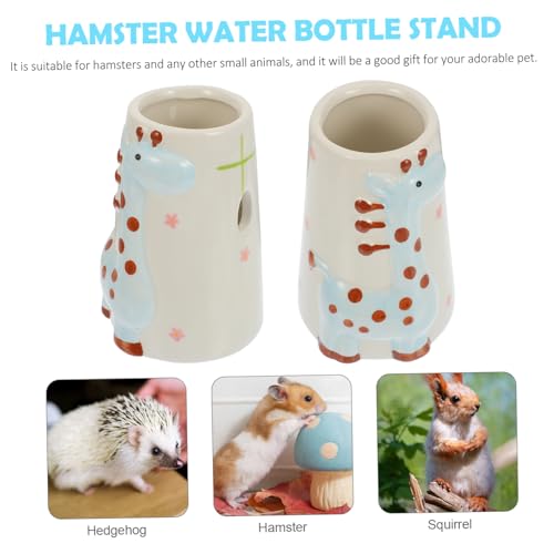 Kisangel Keramik Hamster Wasserflaschenhalter Giraffenform Installieren Platzsparend Haustier Trinkflasche Zubehör Blau für Käfig Dekoration Kisangel Keramik Hamster Wasserflaschenhalter Giraffenform Installieren Platzsparend Haustier Trinkflasche Zubehör Blau für Käfig Dekoration von Kisangel