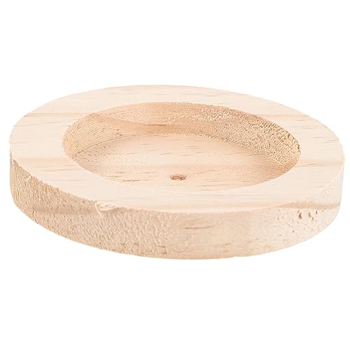 Kisangel Futternapf Aus Holz Für Haustiere – Futterspender Aus Massivholz Für Hamster Und Chinchillas von Kisangel
