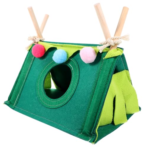 Kisangel Hamsterversteck Spielzeug Haustier Schlafhaus Haustierversteck Meerschweinchenhütte Dekoratives Hamsterversteck von Kisangel