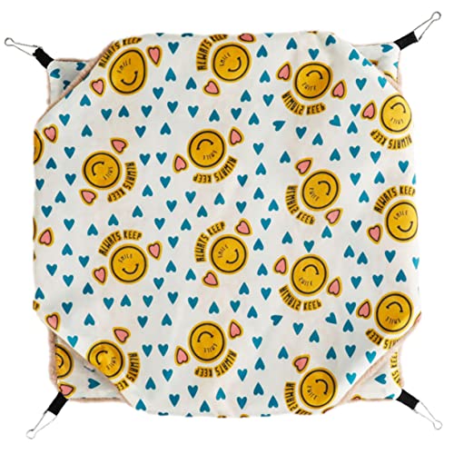 Kisangel Kleines Haustier Hängematte für Hamster und Meerschweinchen Warmes Schlafnest aus Hochwertigem Material Doppellagig für Jahreszeiten Kisangel Kleines Haustier Hängematte für Hamster und Meerschweinchen Warmes Schlafnest aus Hochwertigem Material Doppellagig für Jahreszeiten von Kisangel