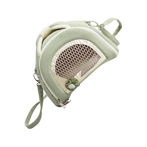 Kisangel Kleintier Tragetasche Atmungsaktive Katzentasche Rucksäcke Für Haustiere Green von Kisangel