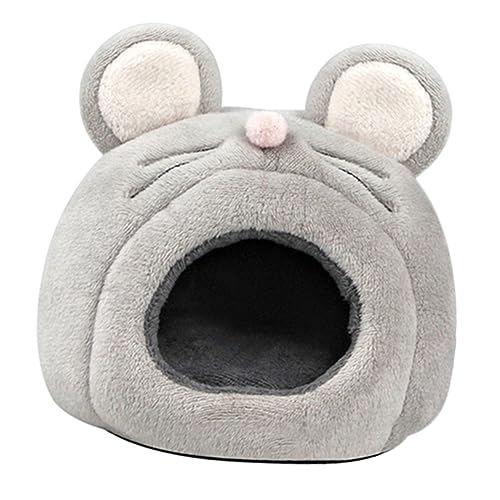 Kisangel Kleintierhaus für Hamster und Kleine Nager Warmes Winddichtes Kuschelnest im Mausdesign Entspannen und Verstecken Meerschweinchen und Chinchillas Kisangel Kleintierhaus für Hamster und Kleine Nager Warmes Winddichtes Kuschelnest im Mausdesign Entspannen und Verstecken Meerschweinchen und Chinchillas von Kisangel