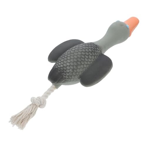 Kisangel Klingendes Wildgans-hundespielzeug Welpe Kauert Klein Quietschendes Interaktives Latex-welpenspielzeug Weiches Welpenspielzeug Grau Emulsion von Kisangel