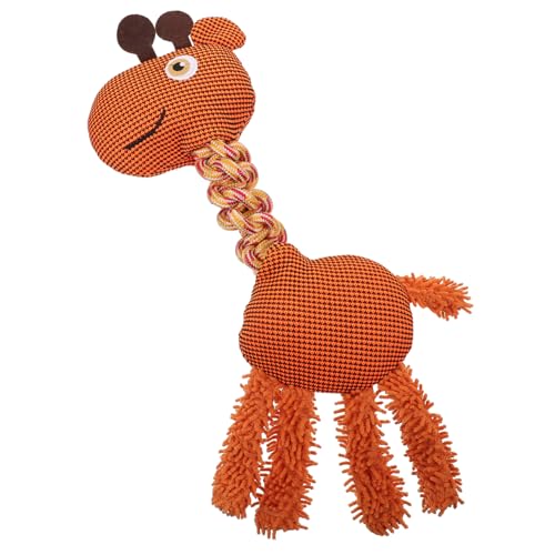 Kisangel Hundespielzeug Kauspielzeug Für Welpen Interaktives Geräuschspielzeug Giraffenform Strapazierfähiges Und Sicheres Kauen Für Zahnpflege Und Beschäftigung von Kisangel