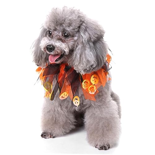 Kisangel Haustierhalsband Dekoratives Elastisches Hundehalsband für Partys Orange/schwarz Nur Zum Anziehen Kisangel Haustierhalsband Dekoratives Elastisches Hundehalsband für Partys Orange/schwarz Nur Zum Anziehen von Kisangel