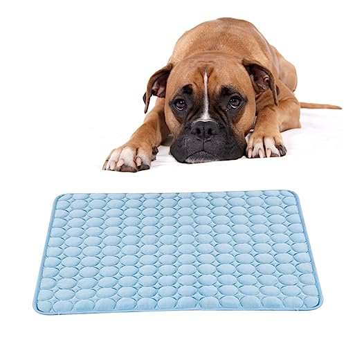 Kisangel Kühlmatte für Haustiere Selbstkühlende Decke aus EIS Atmungsaktive Sommerdecke für Hunde und Katzen für Drinnen Draußen und Reisen Blau Kisangel Kühlmatte für Haustiere Selbstkühlende Decke aus EIS Atmungsaktive Sommerdecke für Hunde und Katzen für Drinnen Draußen und Reisen Blau von Kisangel
