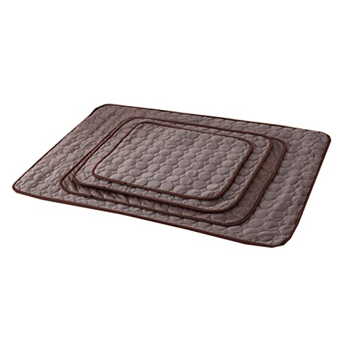 Kisangel Kühlmatte für Haustiere XL Atmungsaktive Faltbare Sommermatte für Hunde und Katzen rutschfest Waschbar für Hundebett Transportbox und Outdoor Einsatz Kaffee Farbe Kisangel Kühlmatte für Haustiere XL Atmungsaktive Faltbare Sommermatte für Hunde und Katzen rutschfest Waschbar für Hundebett Transportbox und Outdoor Einsatz Kaffee Farbe von Kisangel