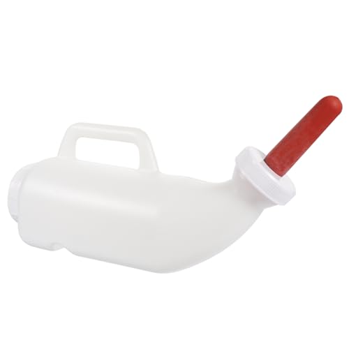 Kisangel Kuh Milchflasche Mit Griff Für Ziegenbabys Fütterung Viehmilchflasche Ziegenflasche von Kisangel