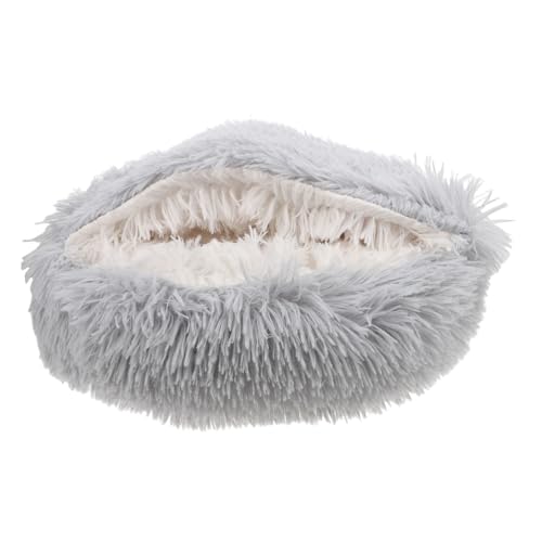 Kisangel Kuschelige Katzenhöhle aus Plüsch und Warmes Schlafbett für Katzen Donut Design für Kleine und Mittelgroße Haustiere Vielseitig Einsetzbar als Nest für Drinnen Kisangel Kuschelige Katzenhöhle aus Plüsch und Warmes Schlafbett für Katzen Donut Design für Kleine und Mittelgroße Haustiere Vielseitig Einsetzbar als Nest für Drinnen von Kisangel