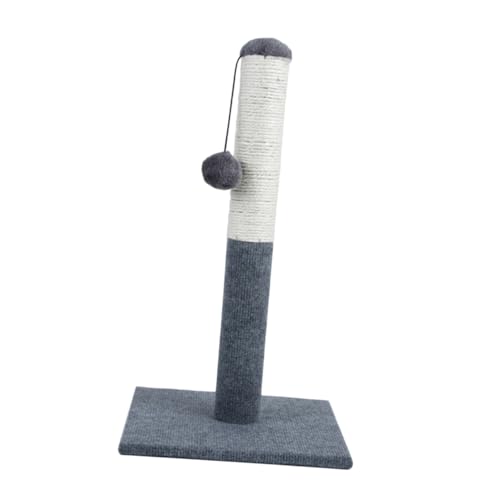 Kisangel Langlebiges Kratzbrett Praktisches Kratzbaum - sisal - schleifklauenspielzeug Lustiges Klauenschleifbrett Für Haustierkatzenkätzchen (grau) von Kisangel