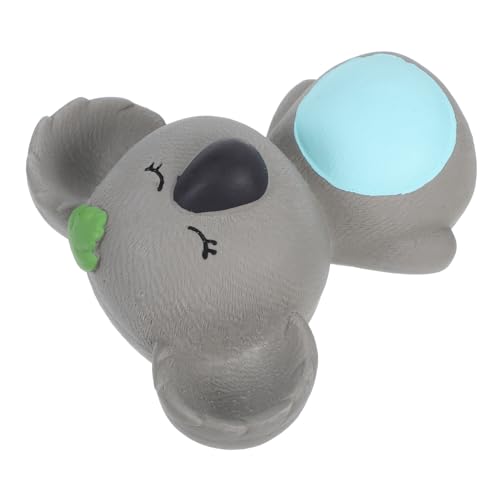 Kisangel Latex Hundespielzeug mit Quietschfunktion Robustes Kauspielzeug für Welpen Tierförmig Grauer Koala Interaktives Beißspielzeug aus Weichem Langlebigem Latex für Zahnungshilfe und von Kisangel