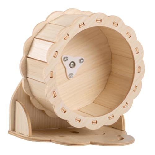Kisangel Leises Hamsterrad aus Holz mit Sonnenblumen Design und Wolkenständer Geräuscharm Sicher für Hamster Chinchillas Meerschweinchen Interaktives Laufrad für Kleine Haustiere Kisangel Leises Hamsterrad aus Holz mit Sonnenblumen Design und Wolkenständer Geräuscharm Sicher für Hamster Chinchillas Meerschweinchen Interaktives Laufrad für Kleine Haustiere von Kisangel