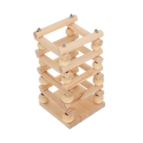 Kisangel Mehrzweck Kaninchen Futterraufe Holz Futterstelle für Heu und Gras Langlebiger Natürlicher Holzständer Geeignet für Kaninchen Hamster Meerschweinchen und Kleintiere Hält Käfig von Kisangel