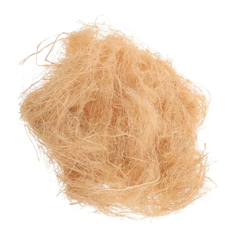 Kisangel Natürliches Geflochtenes Nistmaterial aus Hochwertigem Trockenem Raffia Gras für Kleine Vögel Wie Kanarienvögel und Wildvögel als DIY Vogelnest Zubehör Schützt vor Kälte und Sorgt von Kisangel