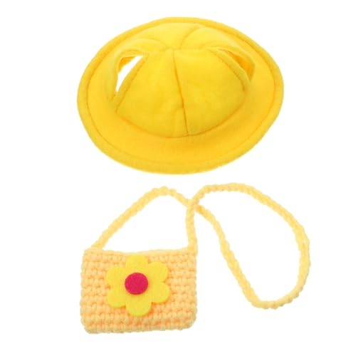 Kisangel Niedliches Hasen kostüm mit Kleinem Gelbem Hut und Passender Tasche für Kleine Haustiere Wie Kaninchen und Kleintiere Süße Kopfbedeckung für Besondere Anlässe und Alltag Kisangel Niedliches Hasen kostüm mit Kleinem Gelbem Hut und Passender Tasche für Kleine Haustiere Wie Kaninchen und Kleintiere Süße Kopfbedeckung für Besondere Anlässe und Alltag von Kisangel